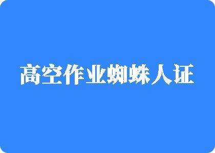 骚鸡巴av无码高空作业蜘蛛人证